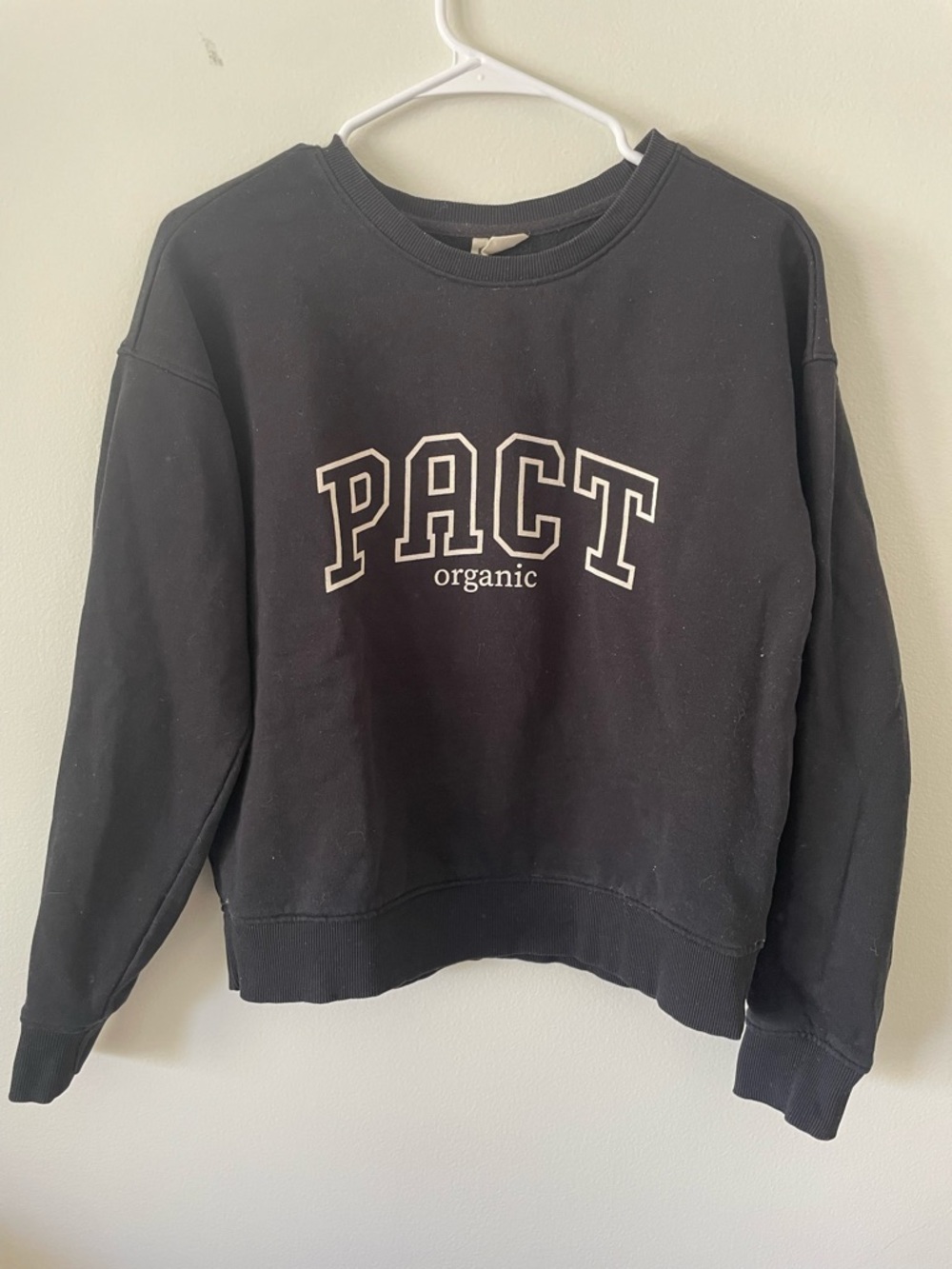 Pact Black Logo Pullover Sweatshirt